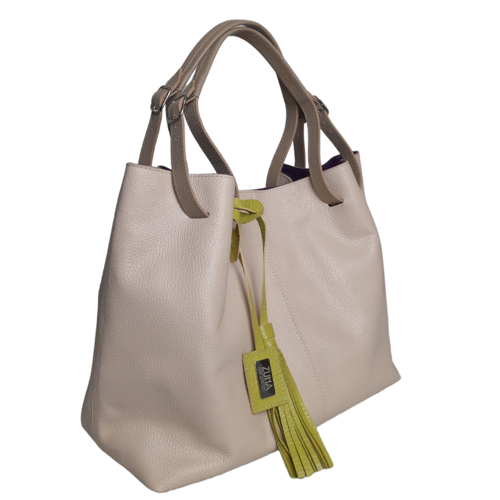 Bolso en cuero para mujer Adelle nude