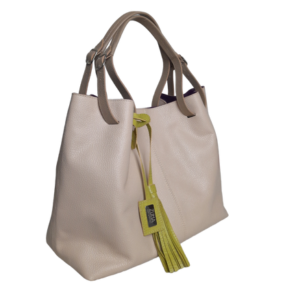 Bolso en cuero para mujer Adelle nude