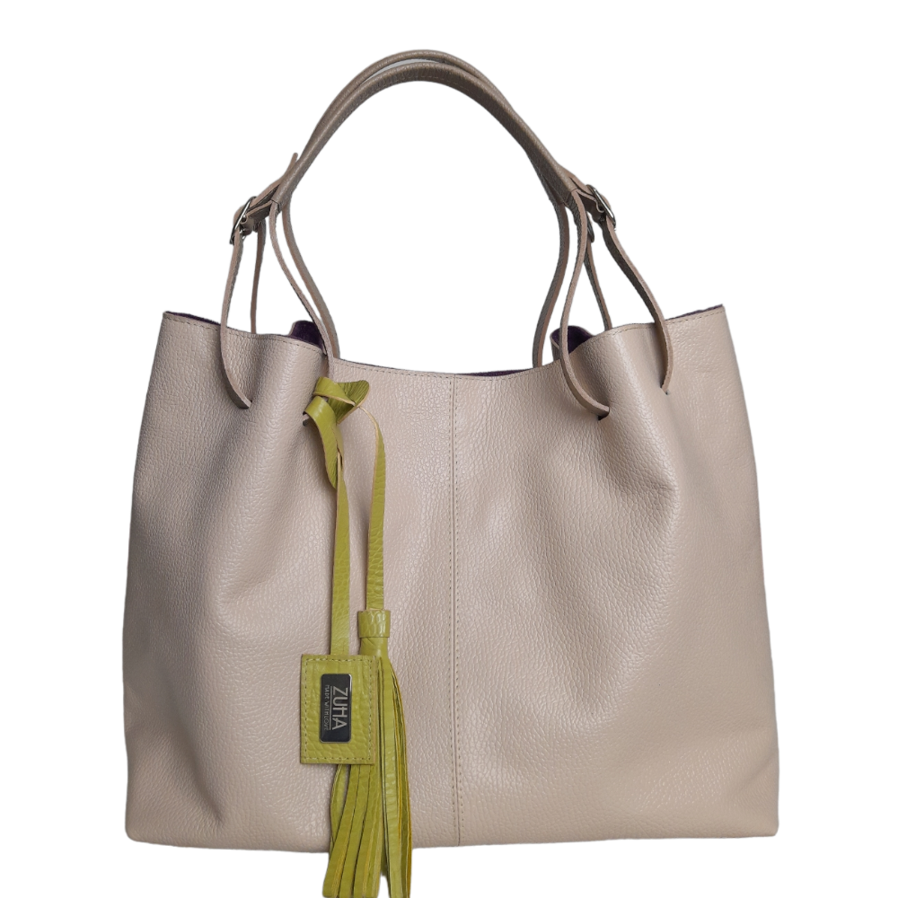 Bolso en cuero para mujer Adelle nude