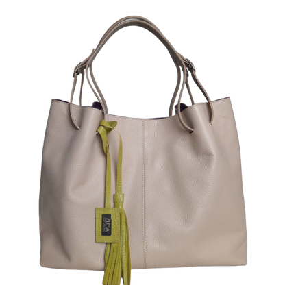 Bolso en cuero para mujer Adelle nude