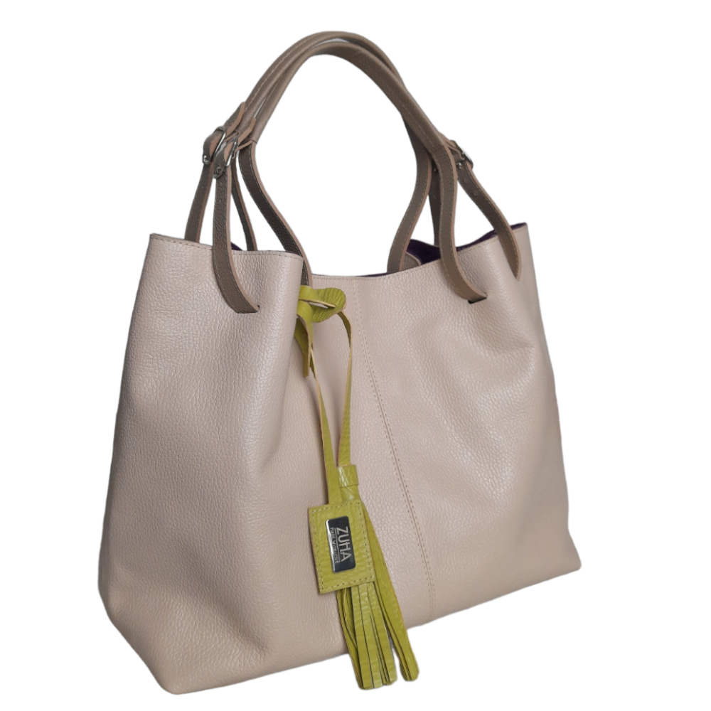 Bolso en cuero para mujer Adelle nude