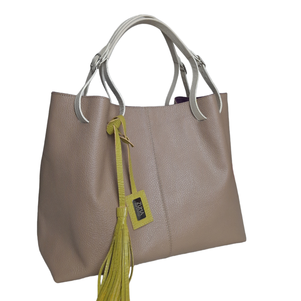 Bolso en cuero para mujer Adelle Taupe