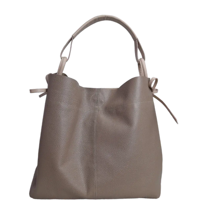 Bolso en cuero para mujer Aubrey Taupe