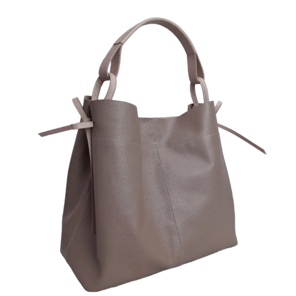 Bolso en cuero para mujer Aubrey Taupe