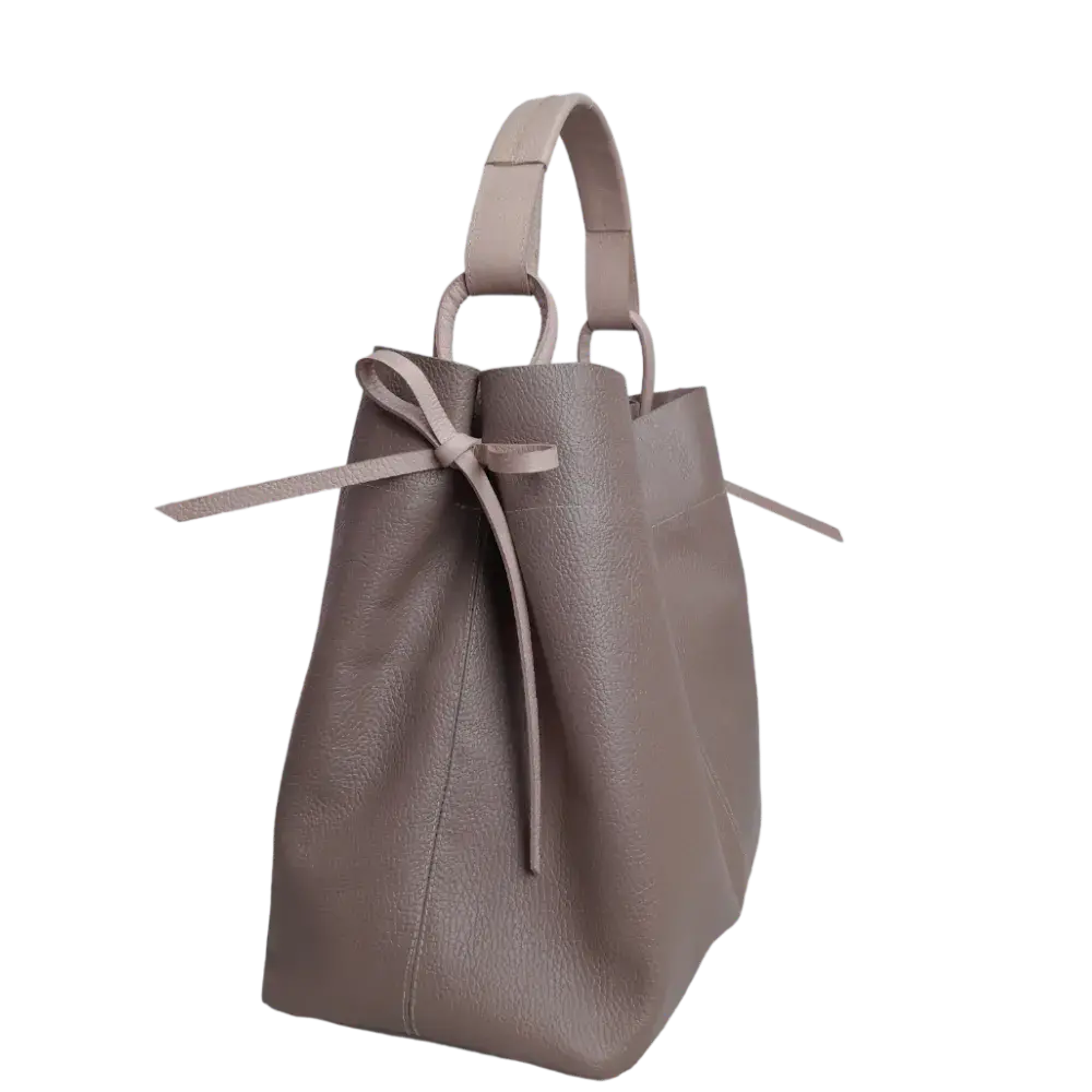 Bolso en cuero para mujer Aubrey Taupe