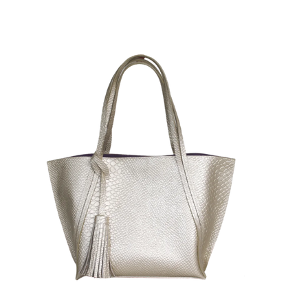 Bolso en cuero para mujer Eleonora color oro