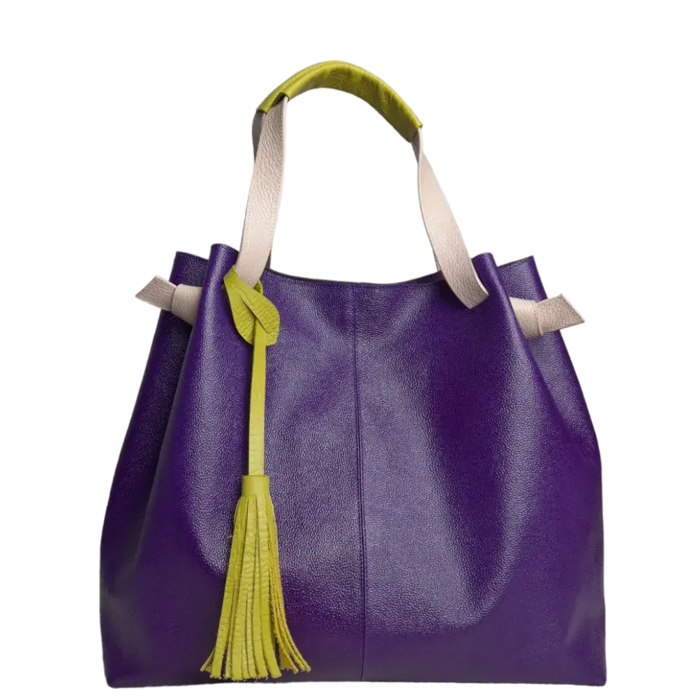 Bolso en cuero para mujer Eleanor Morado