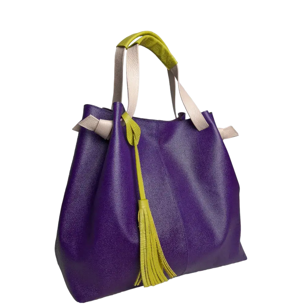 Bolso en cuero para mujer Eleanor Morado