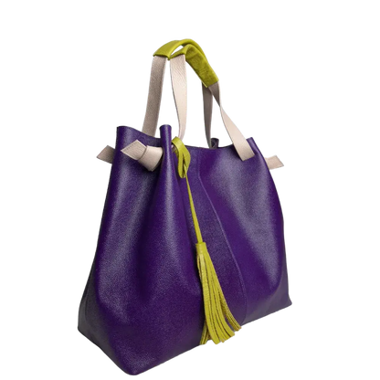 Bolso en cuero para mujer Eleanor Morado