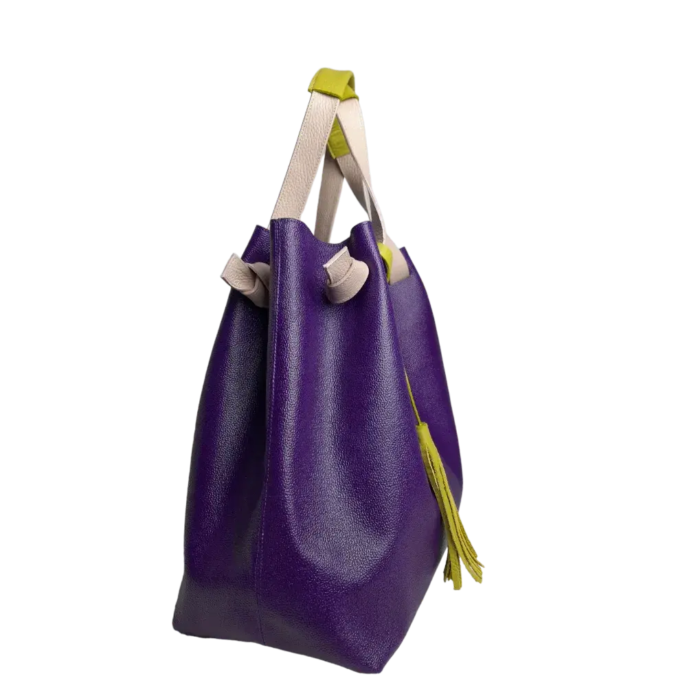 Bolso en cuero para mujer Eleanor Morado