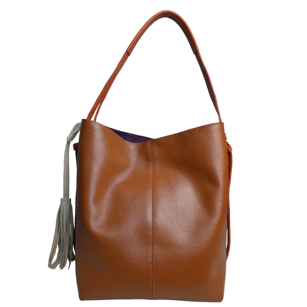 Bolso en cuero para mujer Grace Miel