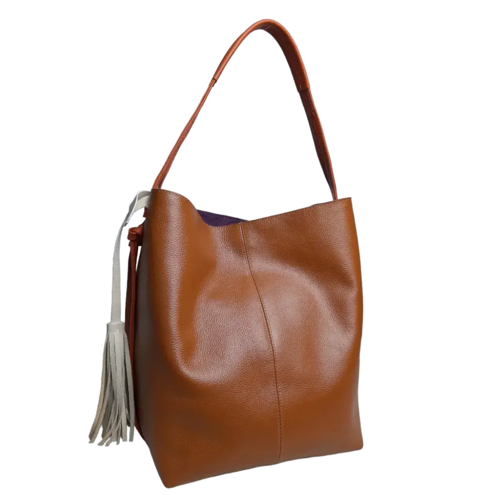 Bolso en cuero para mujer Grace Miel