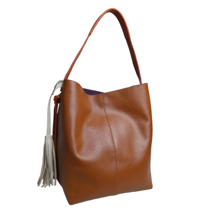 Bolso en cuero para mujer Grace Miel