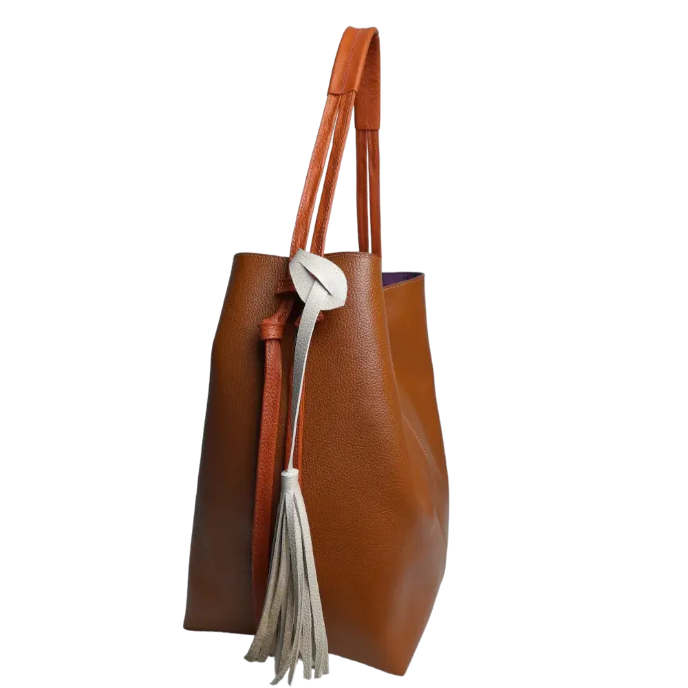 Bolso en cuero para mujer Grace Miel