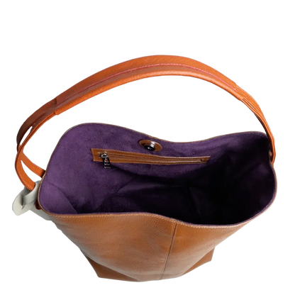 Bolso en cuero para mujer Grace Miel