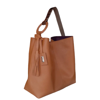 Bolso en cuero para mujer Nora miel