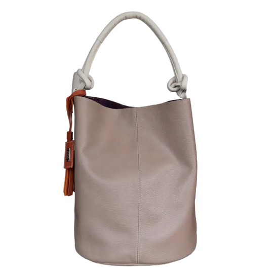 Bolso en cuero para mujer Olivia Taupe