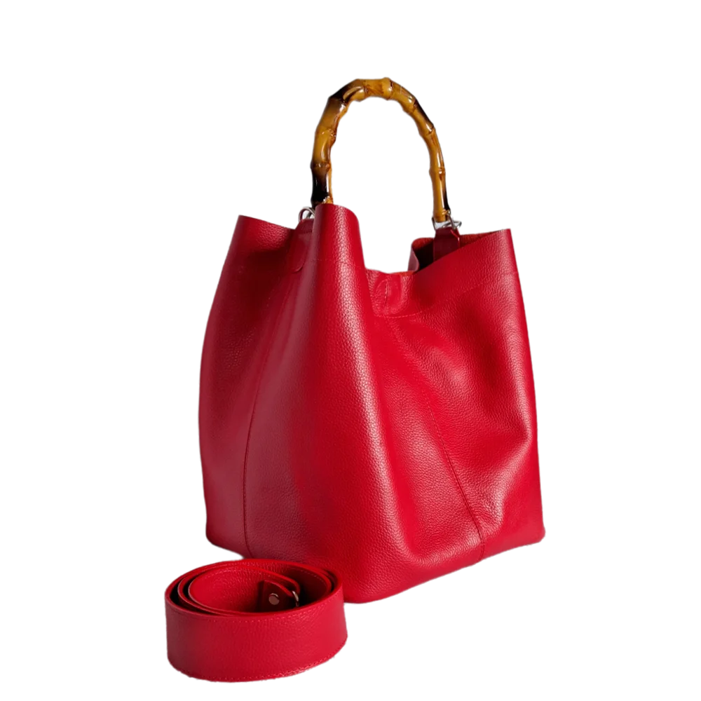 Bolso en cuero para mujer Claire Rojo