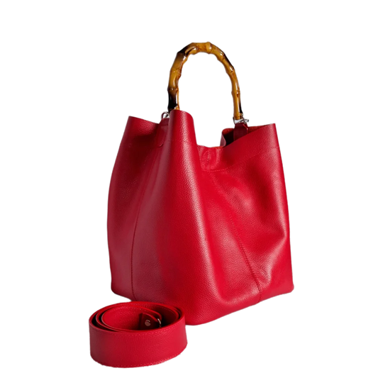 Bolso en cuero para mujer Claire Rojo