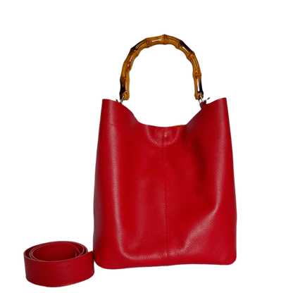 Bolso en cuero para mujer Claire Rojo