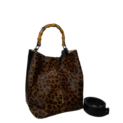 Claire Jaguar Women's Leather Bag in Black