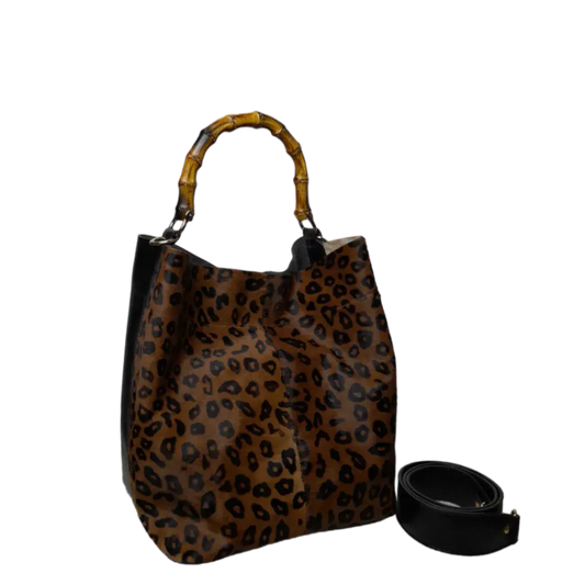 Claire Jaguar Women's Leather Bag in Black