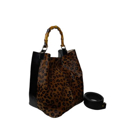 Bolso en cuero para mujer Claire Jaguar y negro