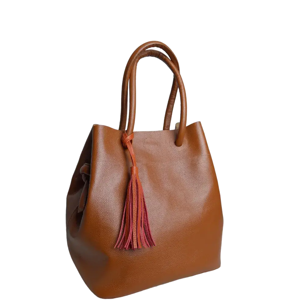 Bolso en cuero para mujer Brigitte Miel