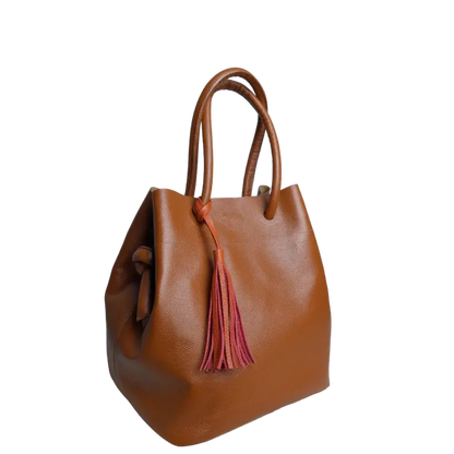 Bolso en cuero para mujer Brigitte Miel