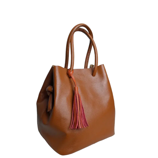 Bolso en cuero para mujer Brigitte Miel