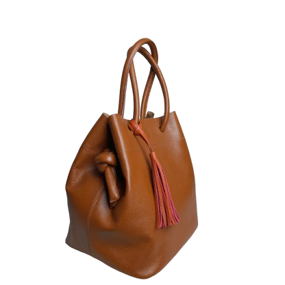 Bolso en cuero para mujer Brigitte Miel