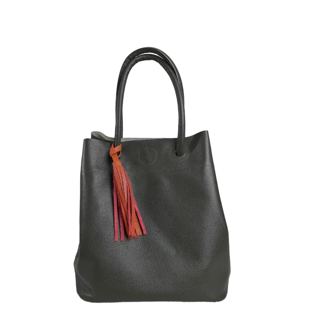 Bolso en cuero para mujer Brigitte Verde aceituna