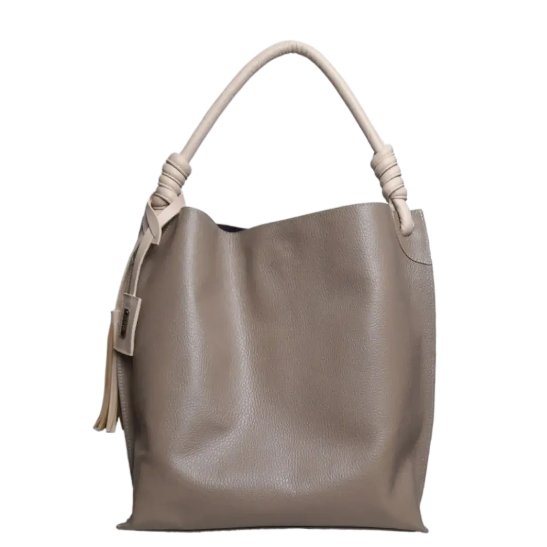 Fernanda Taupe women's leather bag