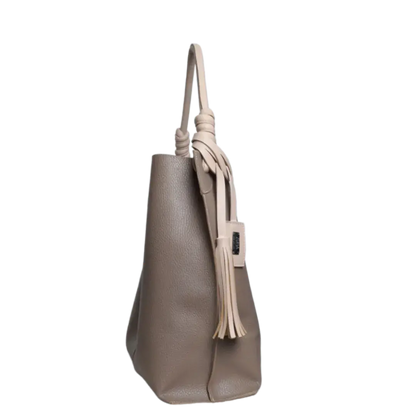 Bolso en cuero para mujer Fernanda Taupe