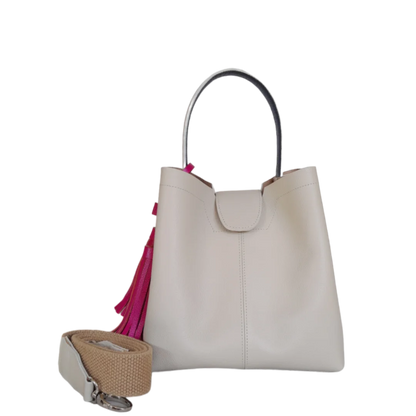 Lucia talc small leather bag for women